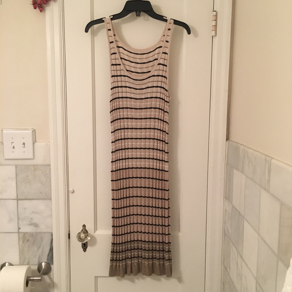 Loft ombré chevron sweater dress